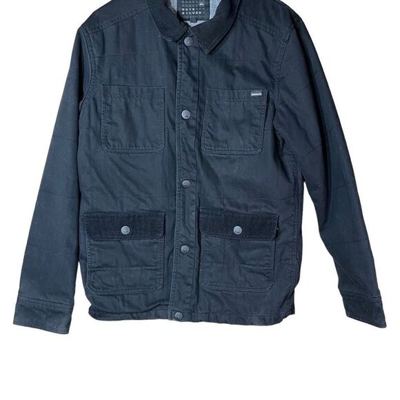 Quicksilver Mens Black Jacket Size Medium - Picture 3 of 8